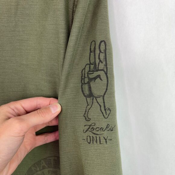 Lucky Brand Green Military Button Down Jacket Type L-54C California Men's Sz S - Picture 5 of 9